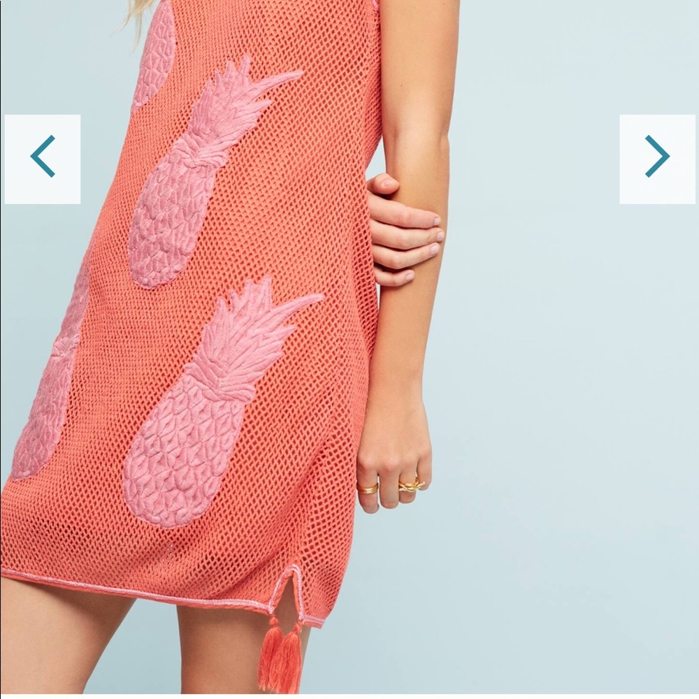 Anthropologie Crocheted Pineapple Dress
